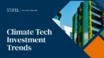 Stifel Venture Banking: Climate Tech Investment Trends. Image of a building covered in ivy and greenery.