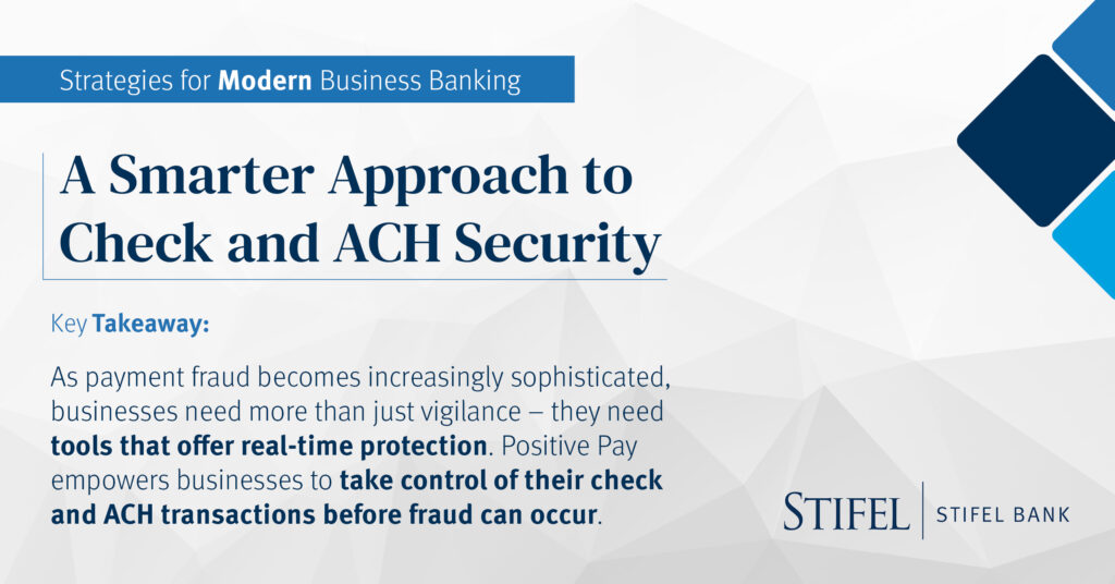 A Smarter Approach to Check and ACH Security