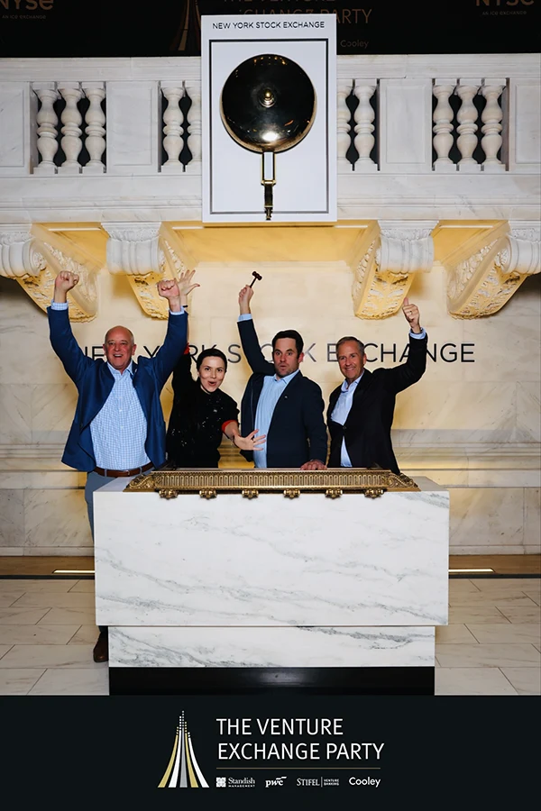 Stifel Venture Banking team at the New York Stock Exchange